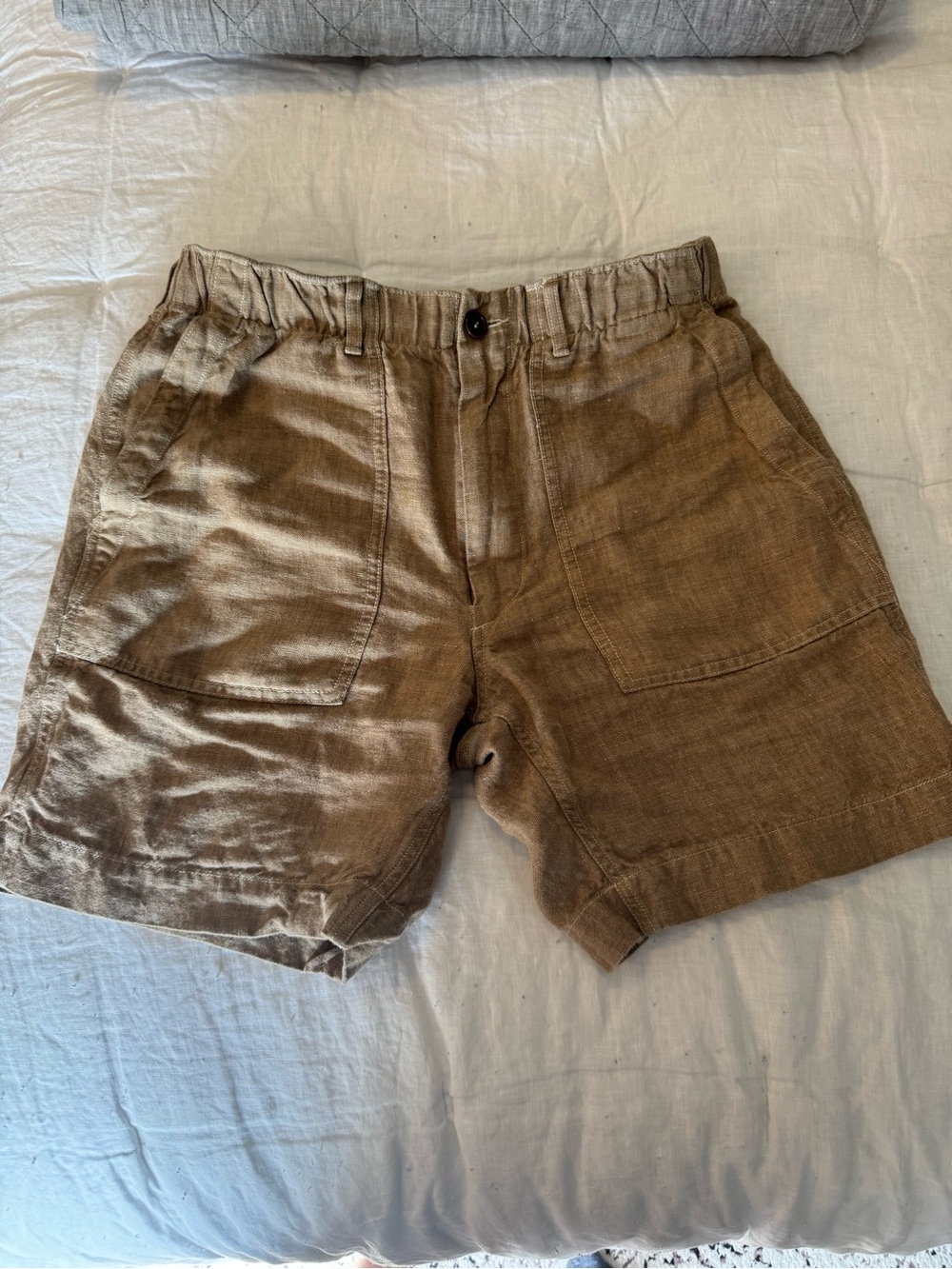 Buck Mason Brown Men’s Flat Front Shorts